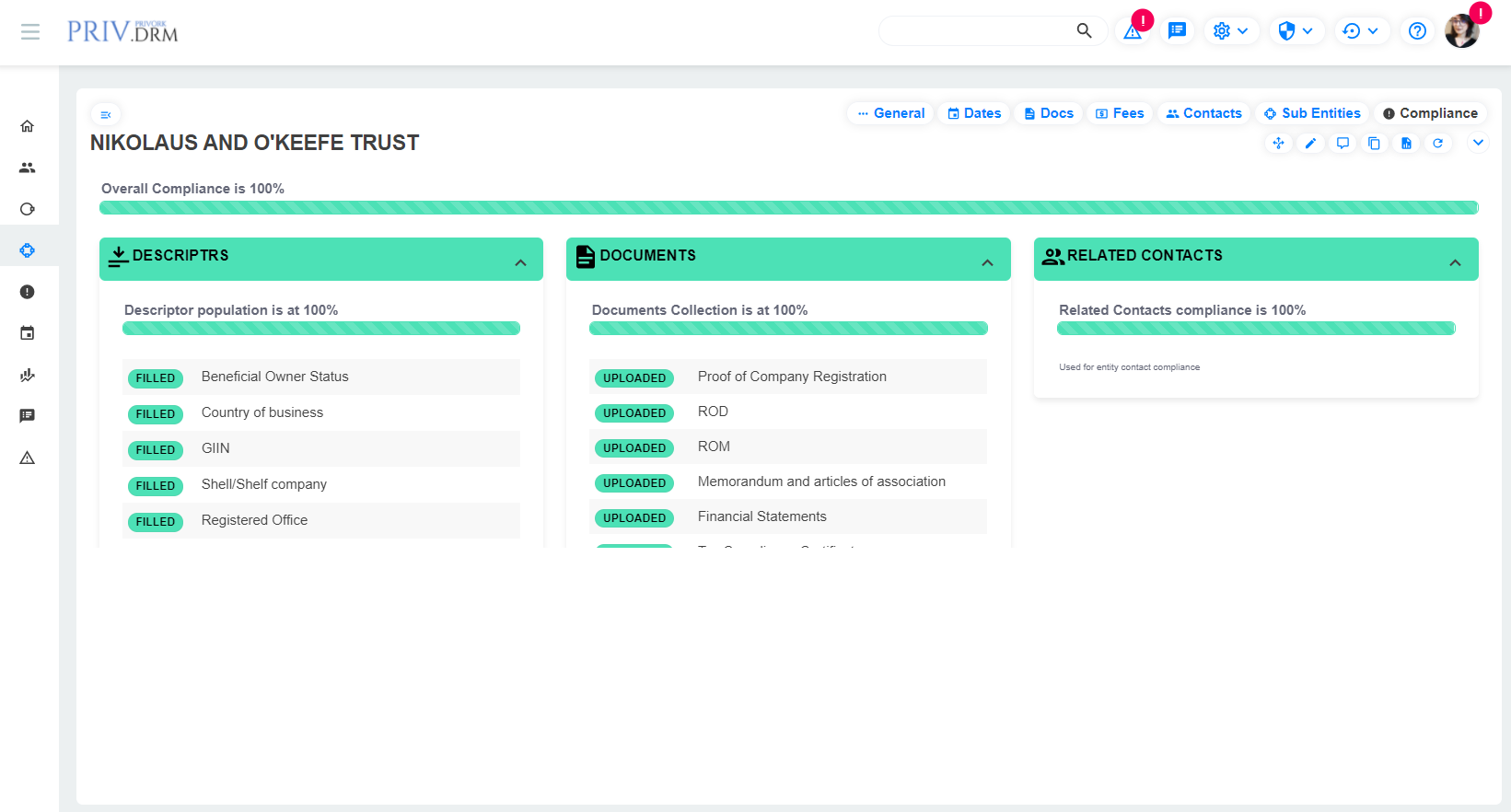 How do I create compliant Entities?