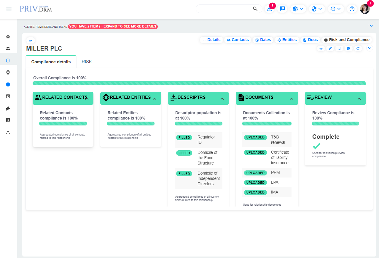 How do I create compliant Relationships?