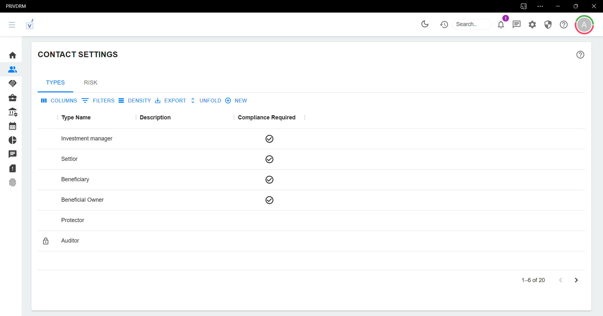 How to manage Contact settings?