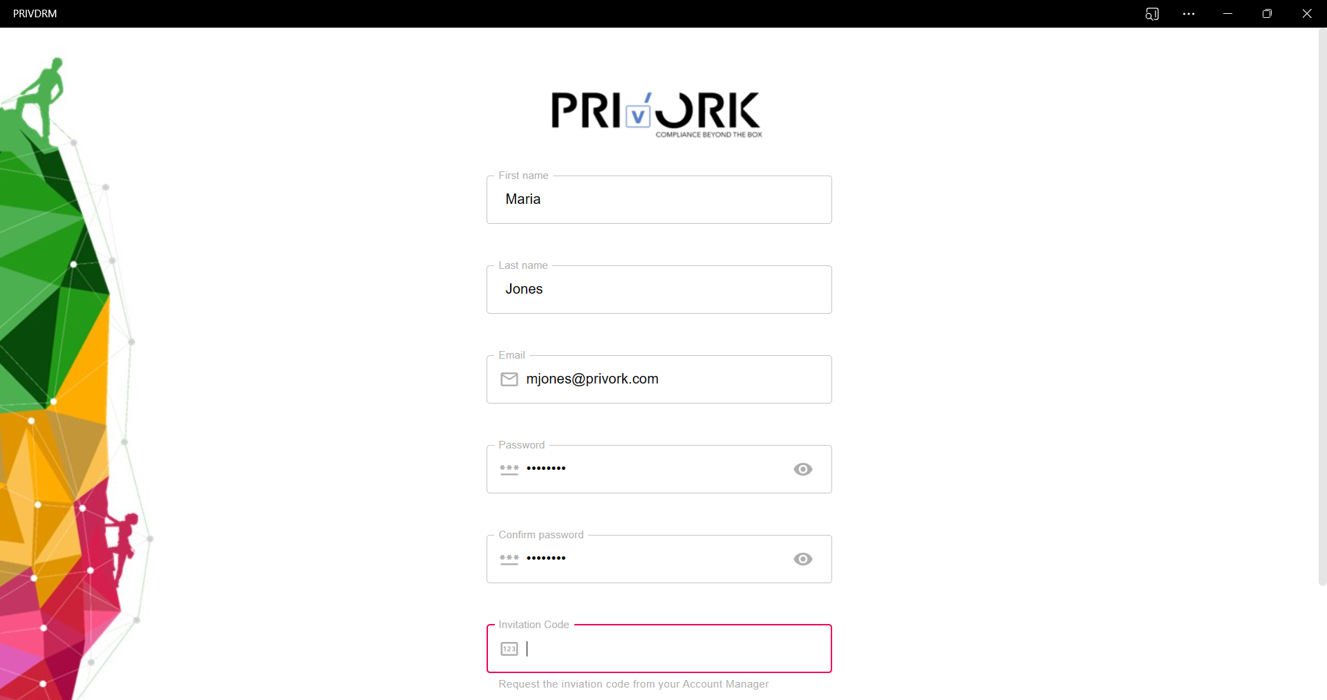 Set up a PRIV.DRM Account